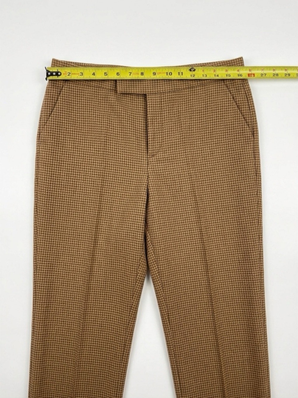 Ralph Lauren Houndstooth Wool Blend Straight Leg Dress Pants Size 8 - Picture 4 of 6